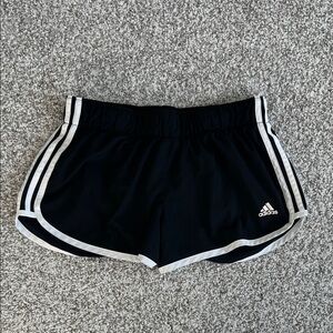 Adidas Black and White Running Shorts